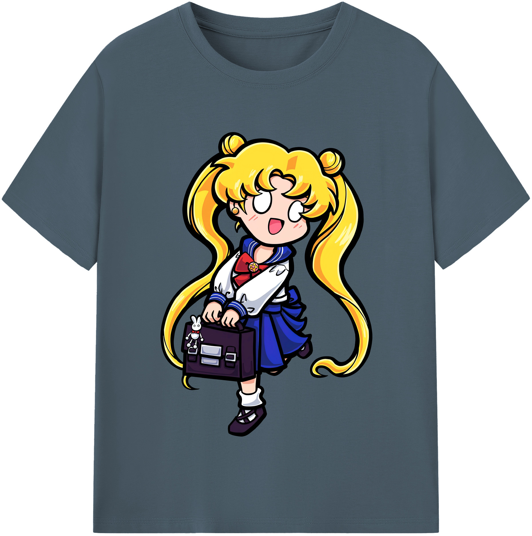 （画像用） 美少女戦士セーラームーン 愛野 美奈子 あいの みなこ Sailor Moon Aino Minako 綿100％半袖Tシャツ（フロントプリント）